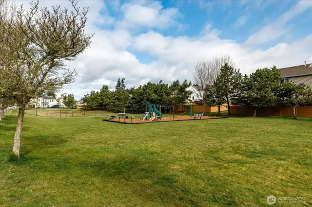 Community park across the street. Watch from the front porch!