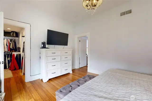 primary suite on main floor