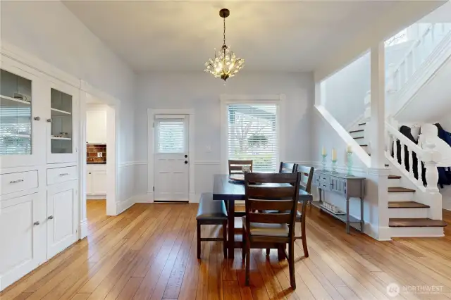 Dining Room with Built ins