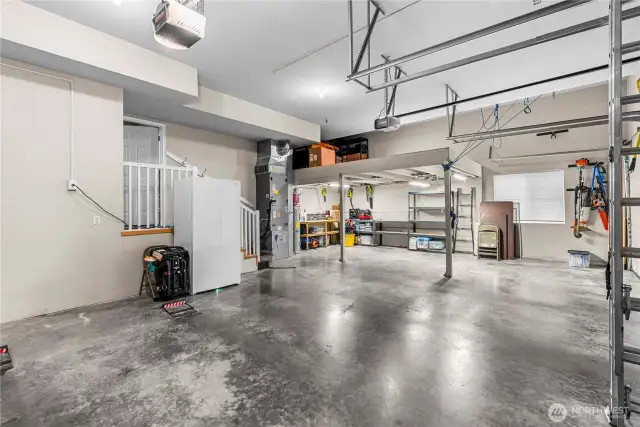3 car garage/overhead storage