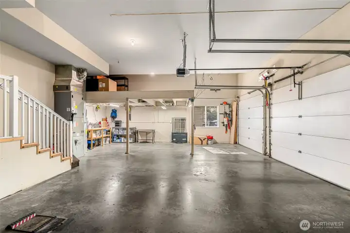 large 3 car garage
