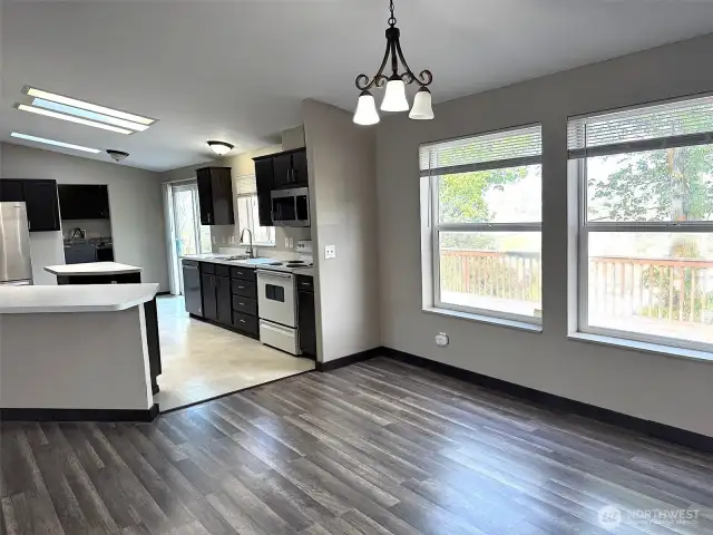 dining and kitchen