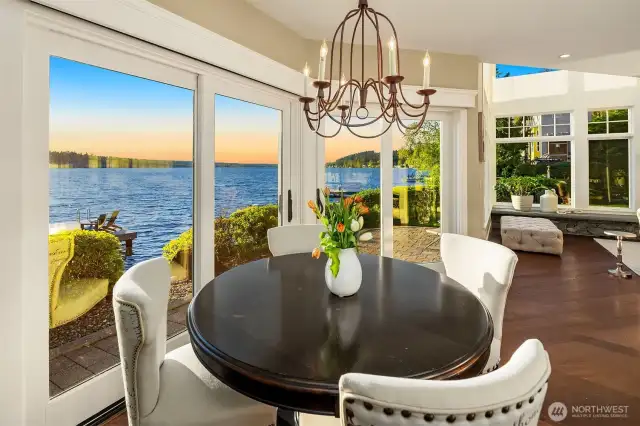 Dining area with an incredible view