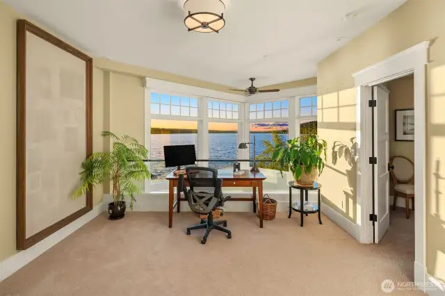 Second floor bonus space loft opens to living room below