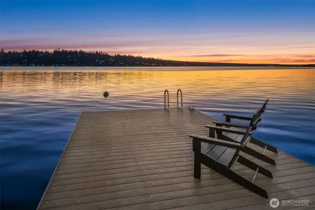 Sunset from the dock