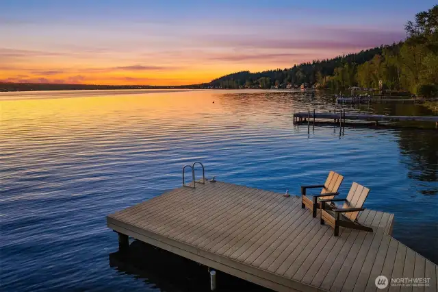 The dock at sunset