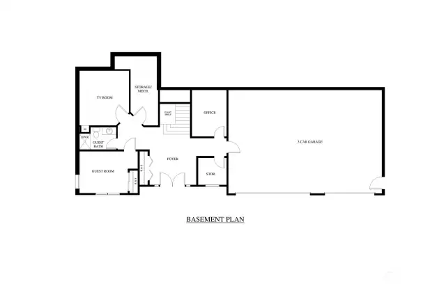 First Level floor plan of home being permitted on this lot