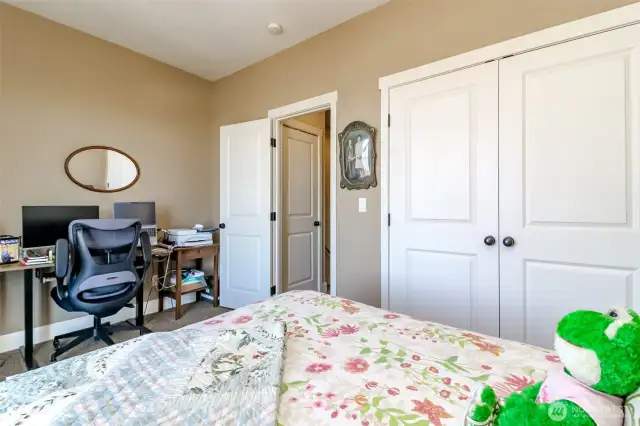Second bedroom is substantial in size and has a nice size closet as well!