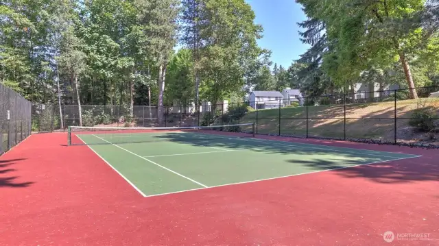 One of the many sports courts that are all over Klahanie. Klahanie also has miles of trails surrounding and going through Klahanie. Klahanie also has a pea patch, baseball, soccer, lacrosse fields and a warm sense of community.