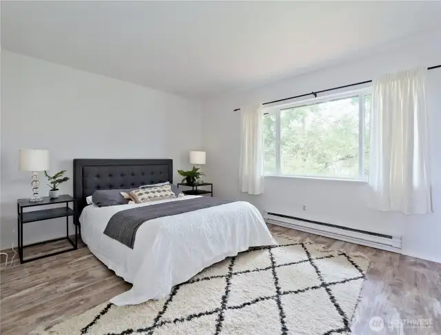 Bedroom 1 with double closets
