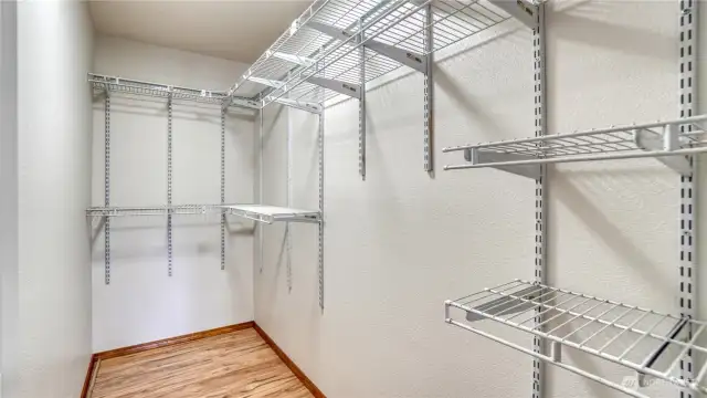 Primary walk in closet