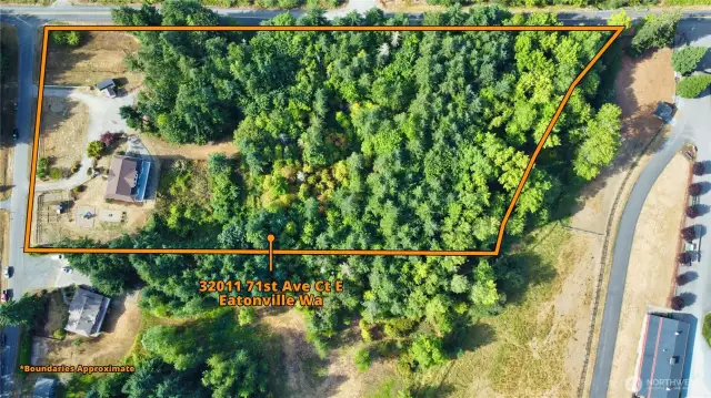 Property goes all the way back to the creek