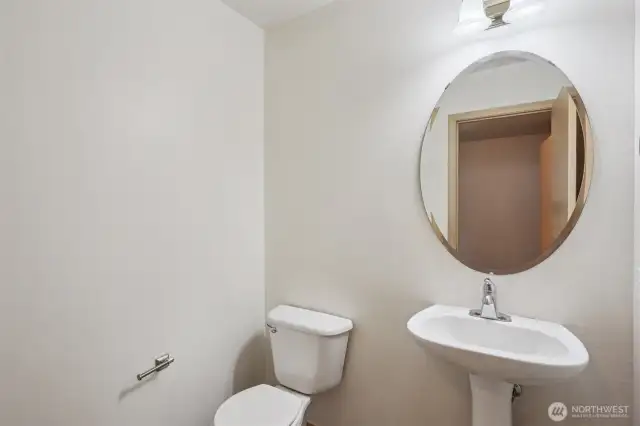 Half bath on main floor