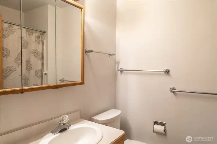 Full Guest bathroom with tub & shower