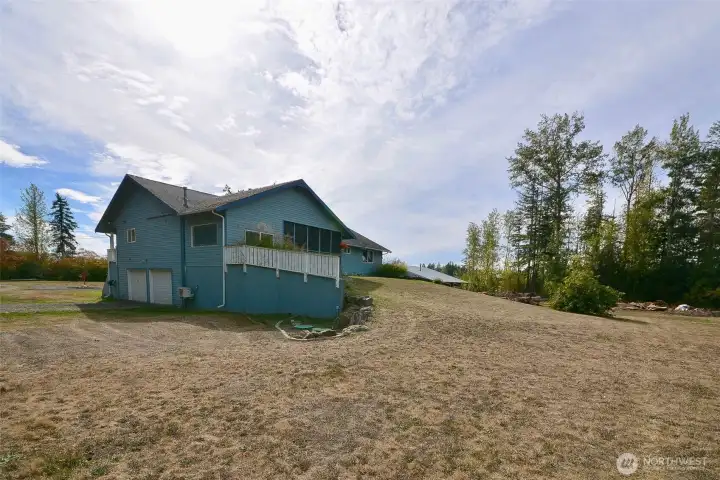Rear of Home & Garage Entrance