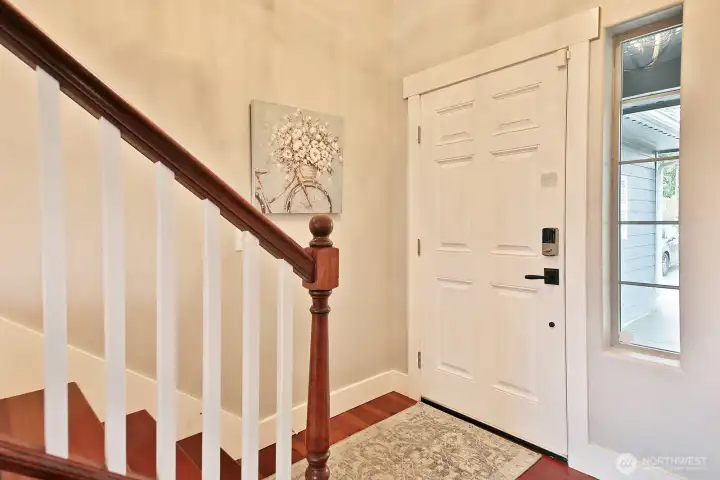 Let's head upstairs to check out the two bedrooms and bonus room over the garage!