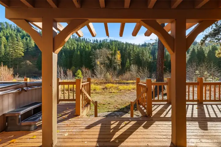 Gorgeous main floor river view deck