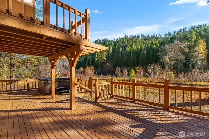 Upper level master bedroom deck