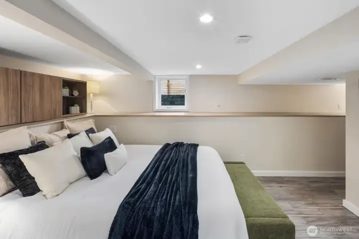 Custom cabinets downstairs may stay.