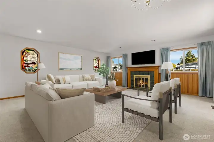 This additional living space, with access to the outside, gives the home so many options. (virtually staged)