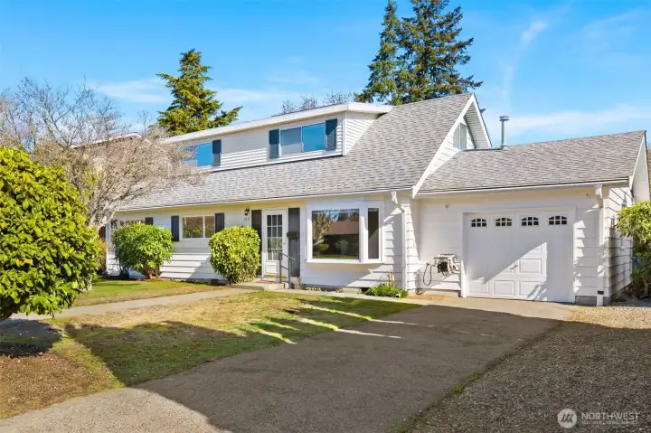 Off-street parking in the driveway as well!