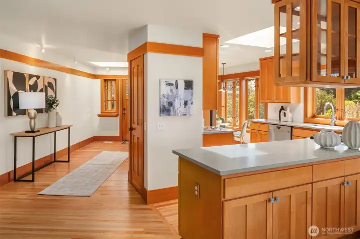 Guests enter in graceful entry opening to great room