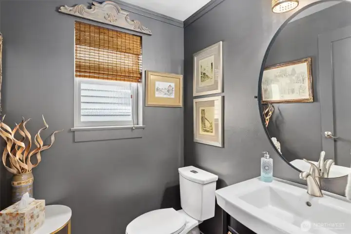 Stylish powder room