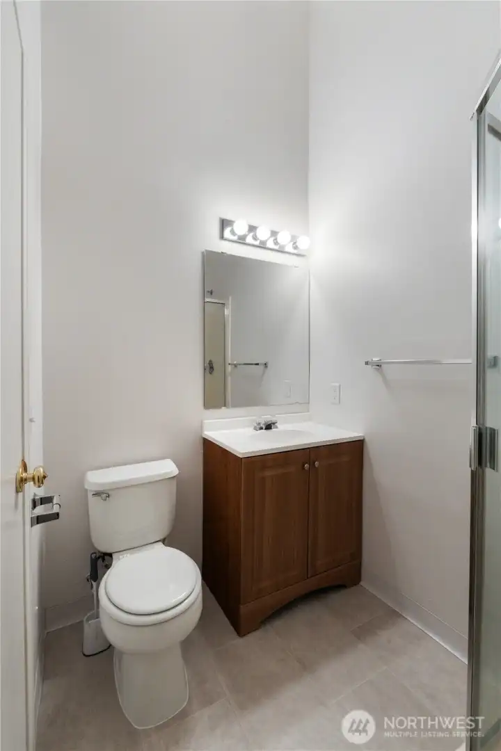 Bathroom attached to second bedroom
