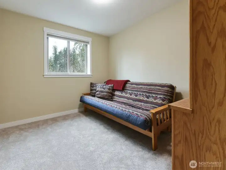 Office space upstairs or bedroom #3.  No closet in this room.