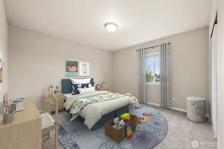 Bedroom 3 virtually staged