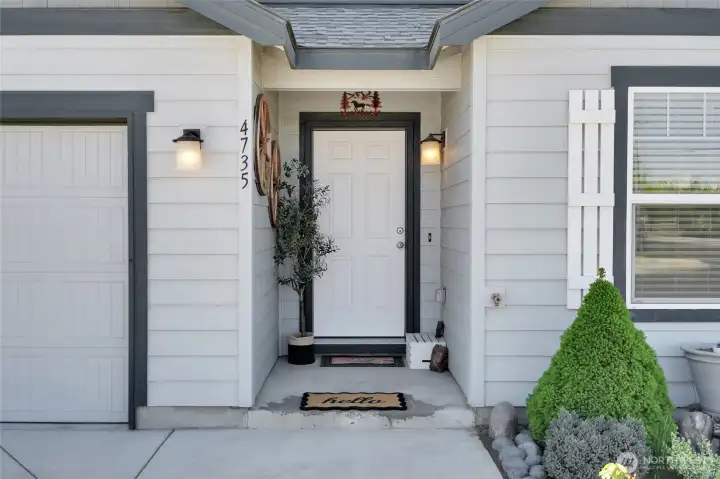 Welcoming front entry to the home.