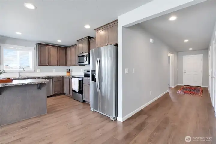 Entry way into the kitchen.