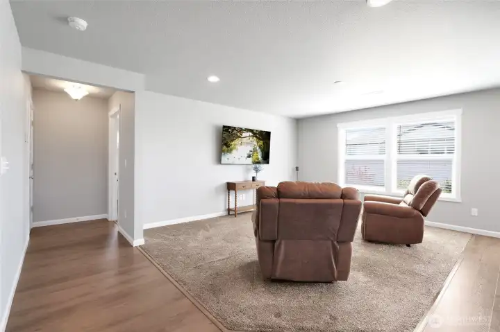 Open concept living room.