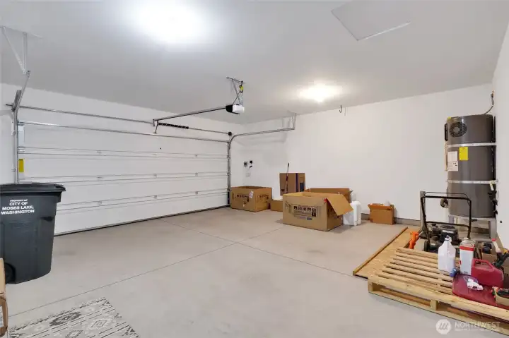 Clean and well maintained attached garage.