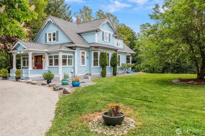 Original period details abound with gingerbread trim, welcoming porches and stained glass.