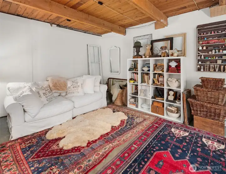 Lower level of carriage house.