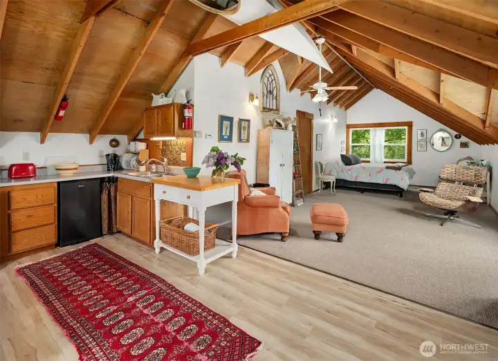 All-in-one guest quarters.