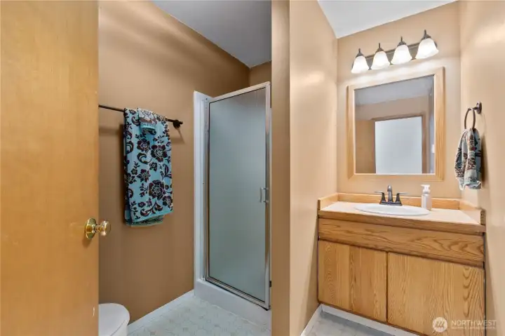 Main level three-quarter bathroom