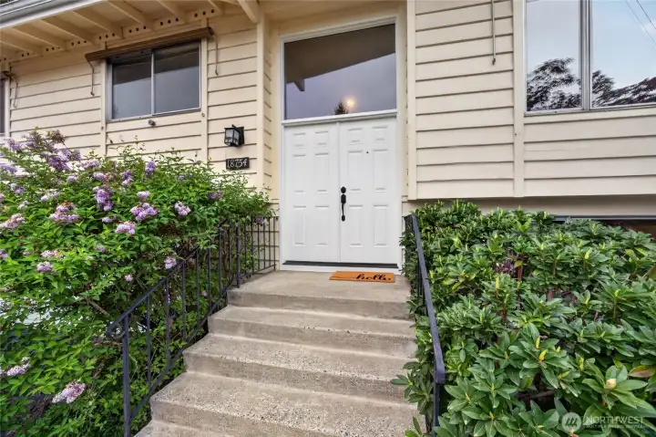 Double door entry.
