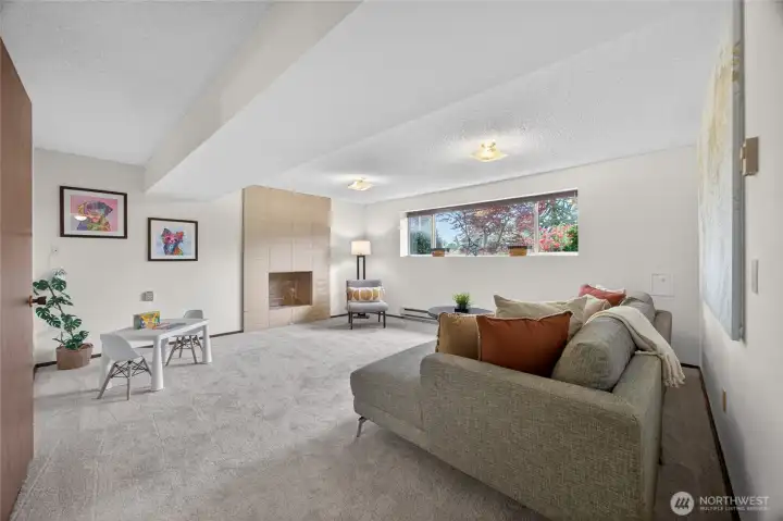 Huge family room.