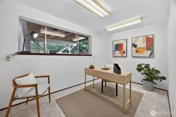 An additional flex room downstairs.