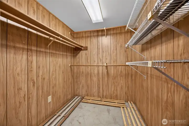 Extra storage space downstairs. Could easily be a 5th bedroom by adjoining the adjacent flex room if needed.