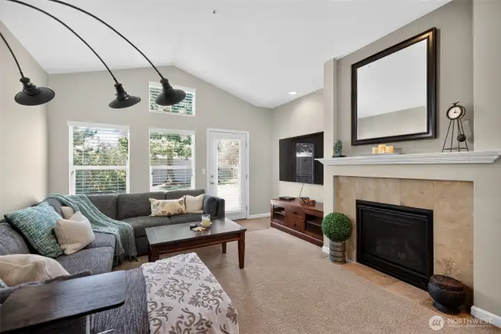 Living Room with gas fireplace Living Room with gas fireplace