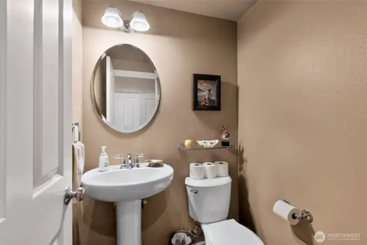 Powder Room inside garage entrance Powder Room inside garage entrance