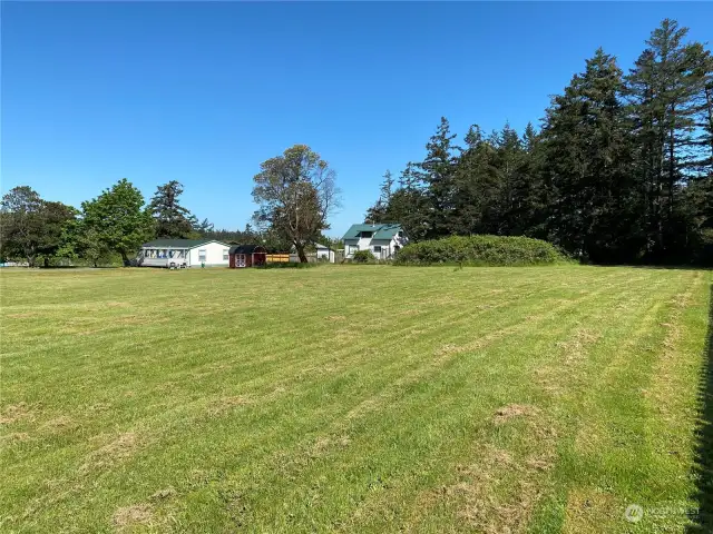 Proposed Lot 2 shown on right side of this frame. Looking northwesterly from Mount Baker Road.