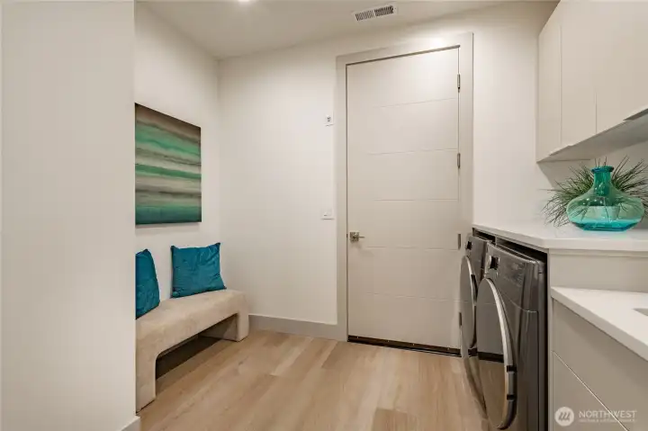 Utility room (Door leads to Garage)