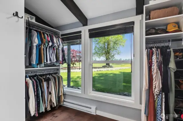 Huge primary closet