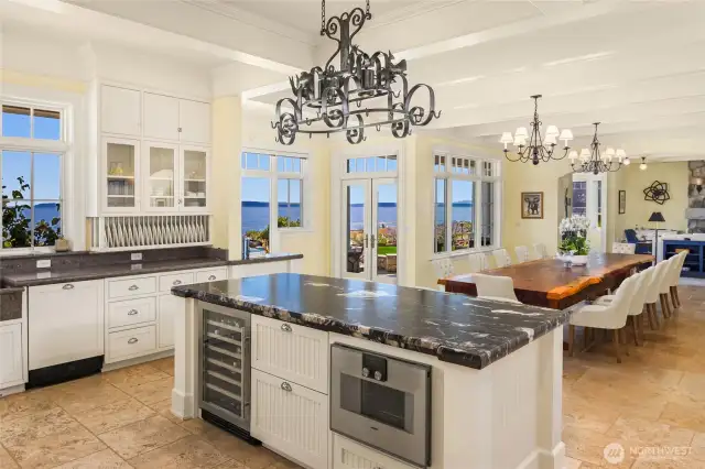 The open-concept design of the main living areas creates an inviting and easy going atmosphere