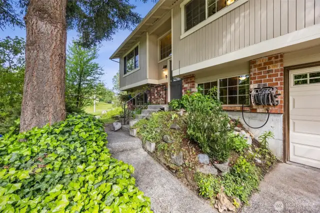 The home faces south and receives tons of natural light.