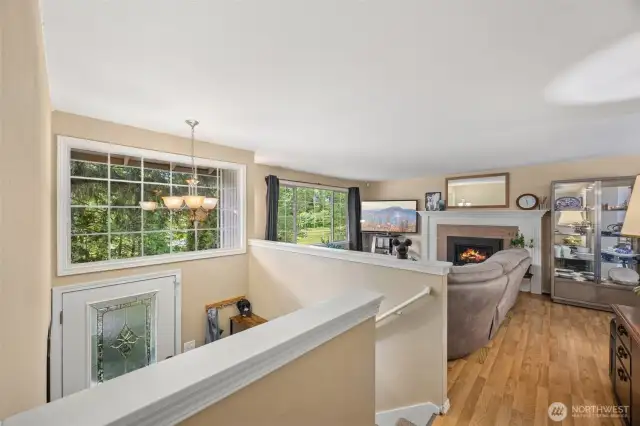 Flooded with natural light and warmth the main level offers an open floorplan.